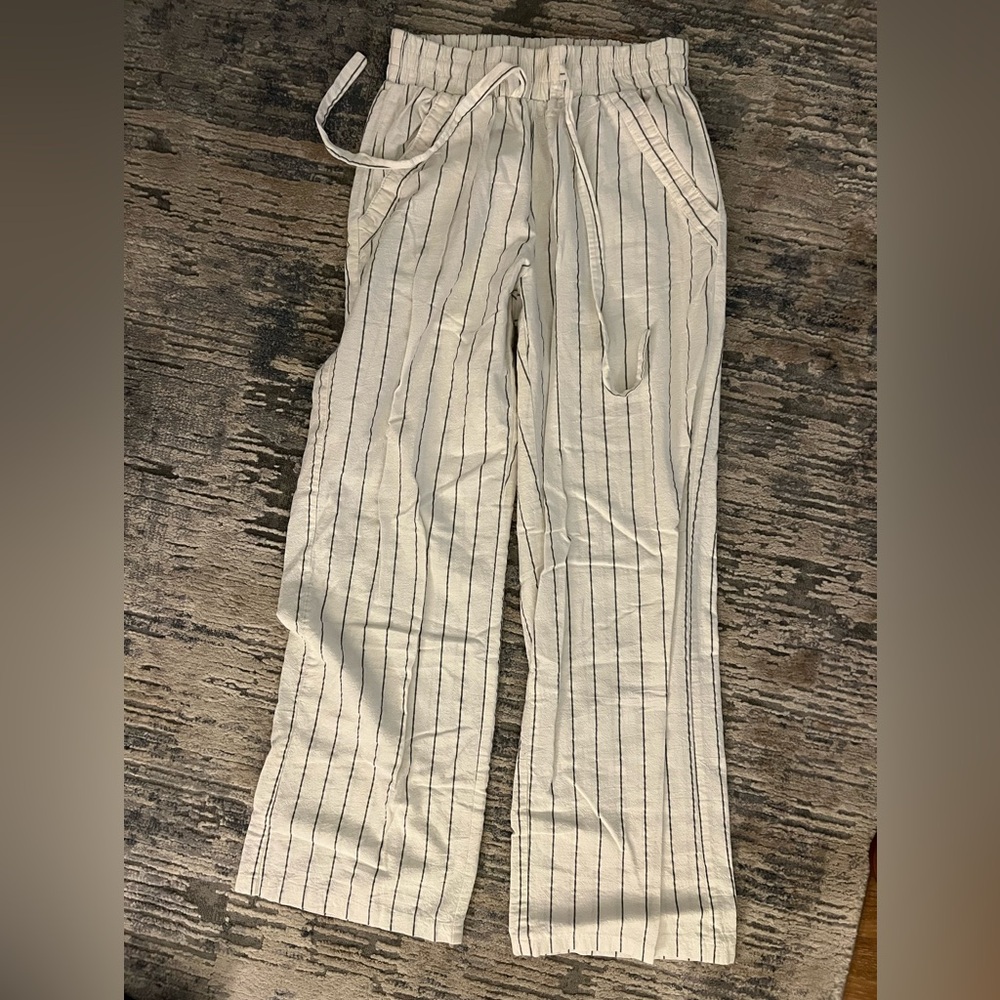 Striped Cream Pants